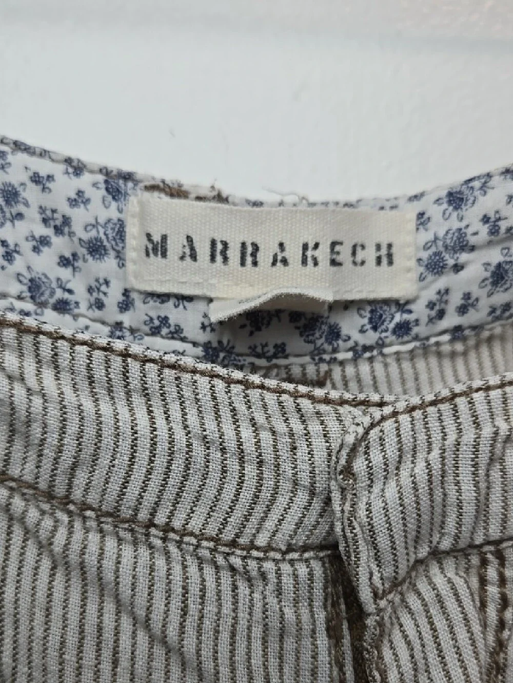 100% Linen Antropologie, Marrakech Cropped Paden Linen Trousers Pants Size 28 - Picture 2 of 12